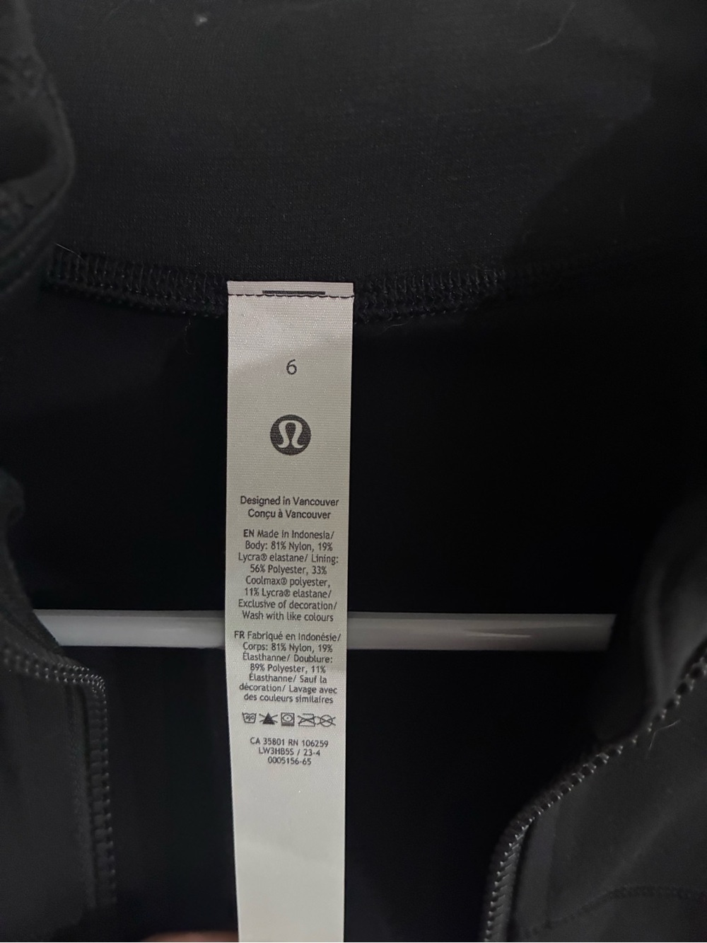 lululemon athletica Black Cropped Define Jacket *Nulu- NWOT - Picture 9 of 9